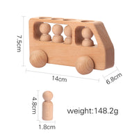 Thumbnail for TrainCount –  Classic & Educational – Wooden Montessori Train