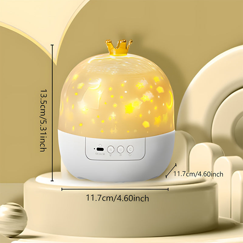 CosmoGlow – Dreamy & Creative – Galaxy Projector Night Light with 360° Rotation