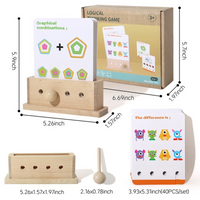 Thumbnail for BrainyKids – Logical & Fun – Wooden Educational Card Game