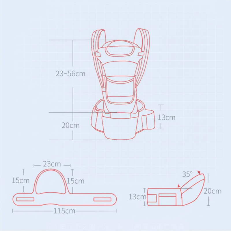 CozyCarry – Convenient & Adjustable – 3-in-1 Baby Carrier