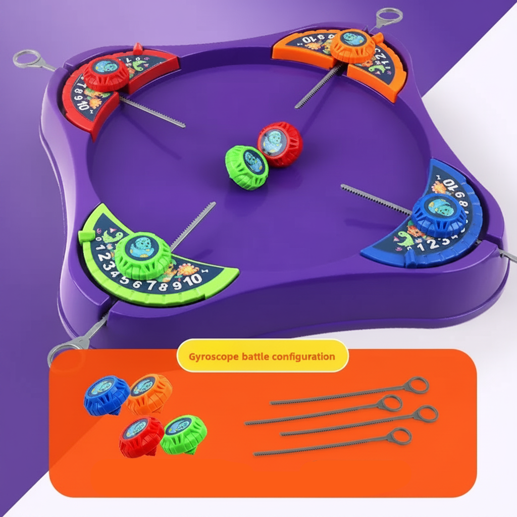 SpinArena – Active & Interactive – Pull-String Spinning Top Play Set