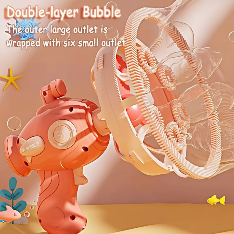HappyBubbles – Fun & Safe – Bubble Gun for Kids