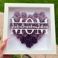 Thumbnail for Personalized Rose Shadow Box – Unique Mother's Day Gift – Personalized Rose Shadow Box