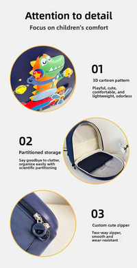 Thumbnail for SchoolMate – Light & Spacious – Cartoon Backpack with Lights and Music