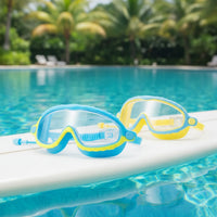 Thumbnail for AquaVision – Adjustable anti-fog and UV protection – Silicone swimming goggles with earplugs