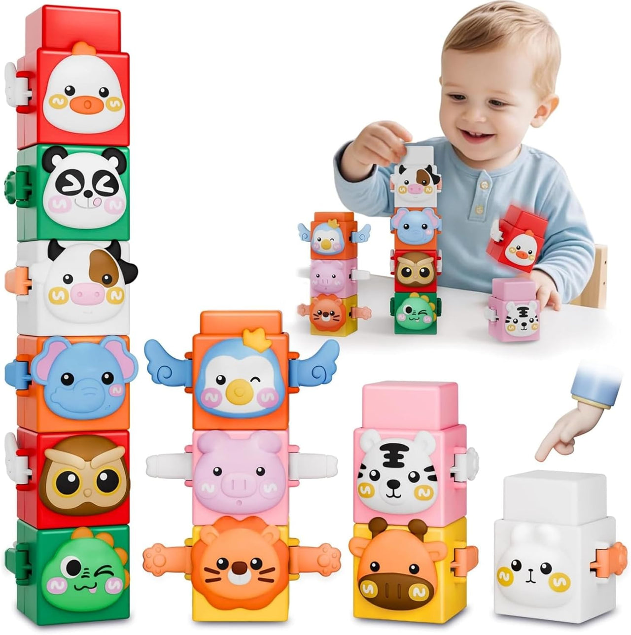 StackAnimals – Fun & Educational – Animal Stacking Play Set