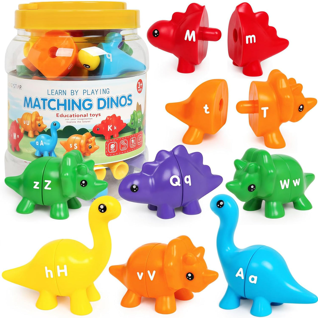 Matching Dino's – Fun & Educational - Alphabet And Numbers Dino Game