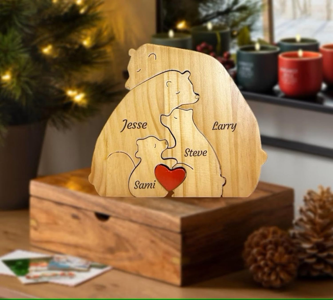 Family Puzzle™ – Personalized Mother's Day Gift with a Family of Bears