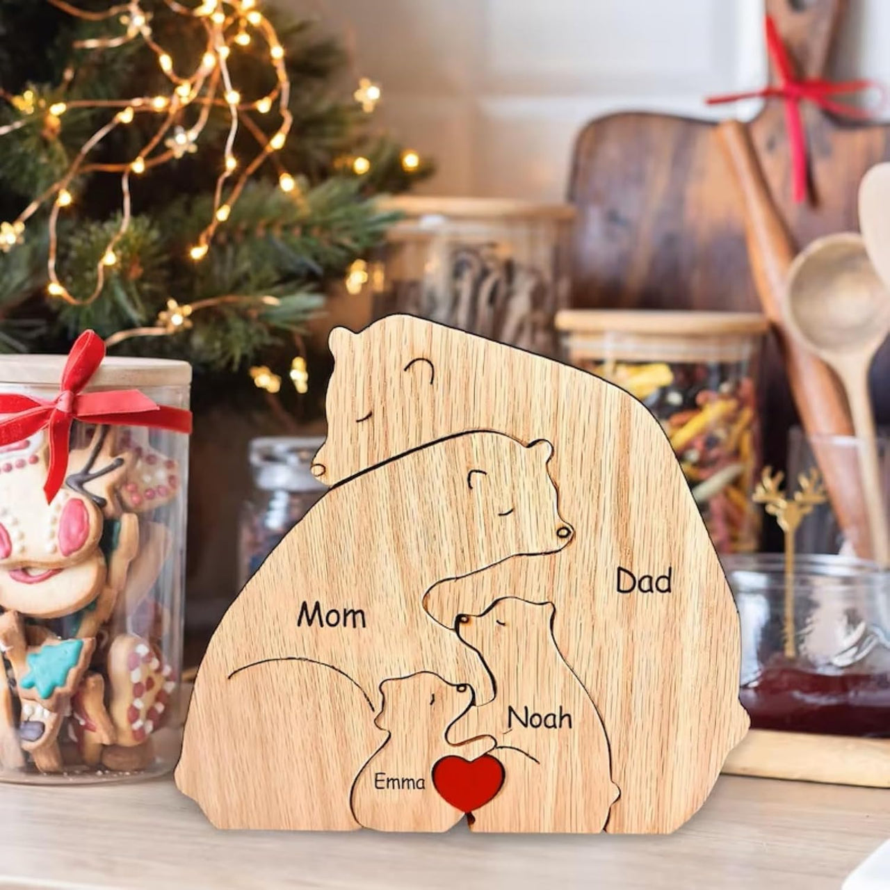 Family Puzzle™ – Personalized Mother's Day Gift with a Family of Bears