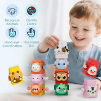 Thumbnail for StackAnimals – Fun & Educational – Animal Stacking Play Set
