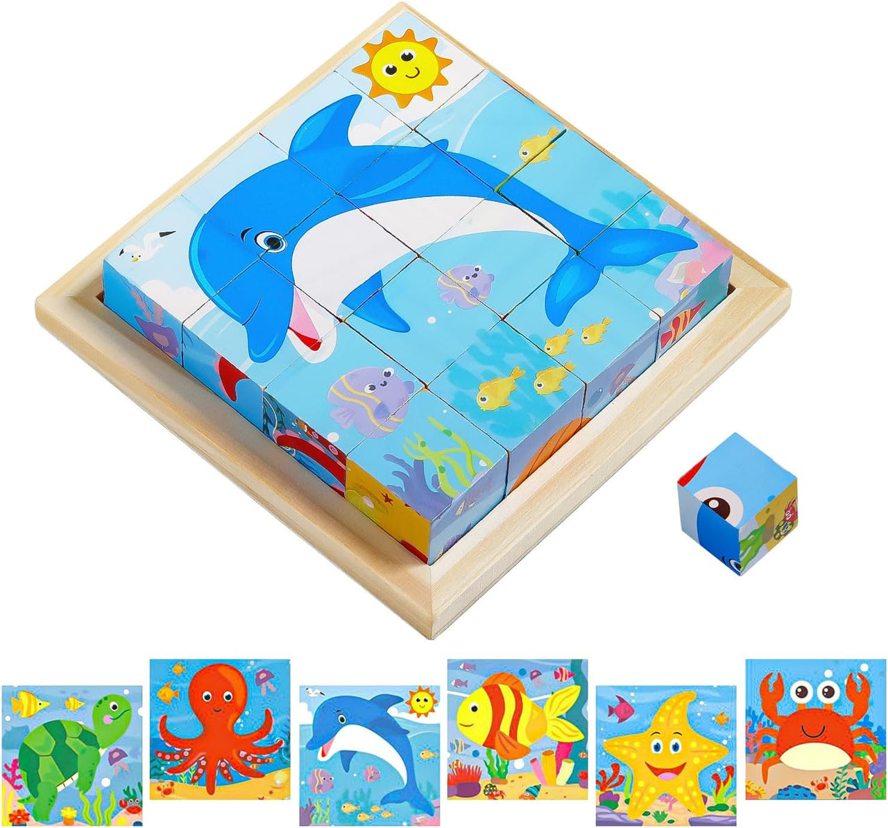 CubePuzzle – Fun & Educational - 3D Wooden Blocks Puzzle