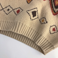 Thumbnail for LittleRetro – Warm & Stylish – Knitted Children's Sweater with Diamond Pattern