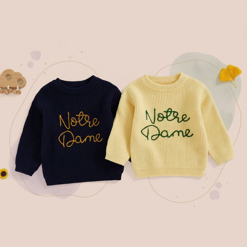 WarmWeave – Comfortable & Playful – 'Notre Dame' Sweater