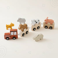Thumbnail for TrainCount –  Classic & Educational – Wooden Montessori Train