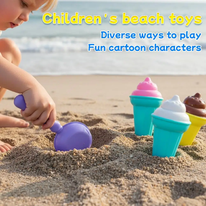 BeachFun – Sand Fun & Creativity – Beach Ice Cream Scoop Play Set
