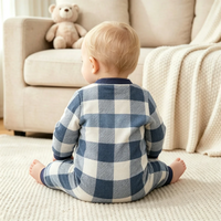 Thumbnail for WarmBuddy – Cute & Soft – Fleece Baby Jumpsuit with Cartoon Print