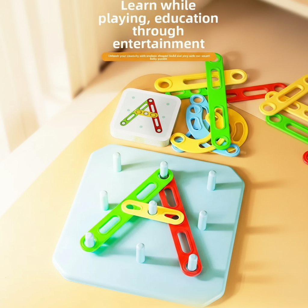 ShapeGenius – Creative & Educational – Geometric Pegboard Puzzle