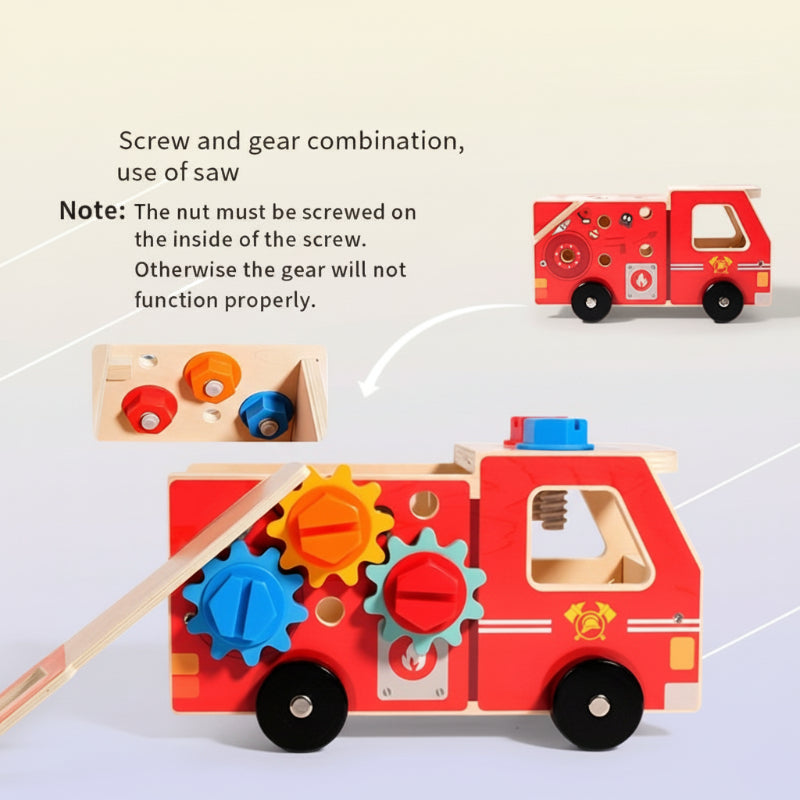 BuildRescue – Educational & Creative – Wooden Fire Truck