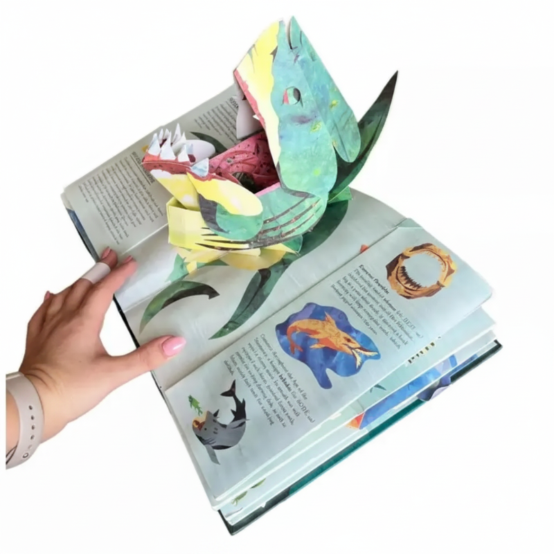 JurassicKids – Exciting & Educational – 3D Dinosaur Encyclopedia Pop-Up Book