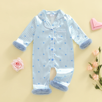 Thumbnail for TinyLove – Soft & Warm – Baby Jumpsuit with Heart Print and Plush Details