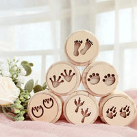 Thumbnail for WoodStamp – Montessori & Creative – Set of 6 Wooden Clay Stamps