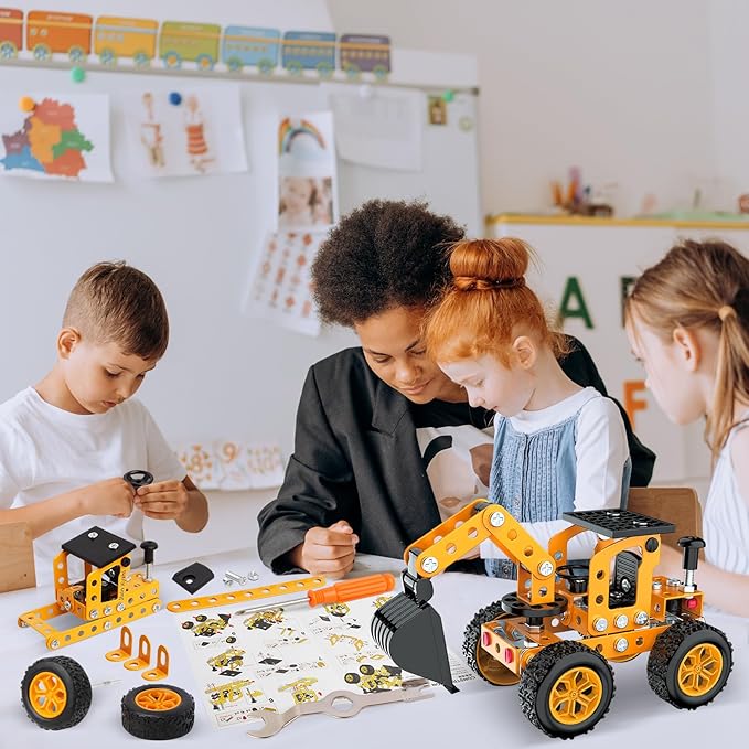 MetalBuild – Cool & Educational – Construction Vehicle Set