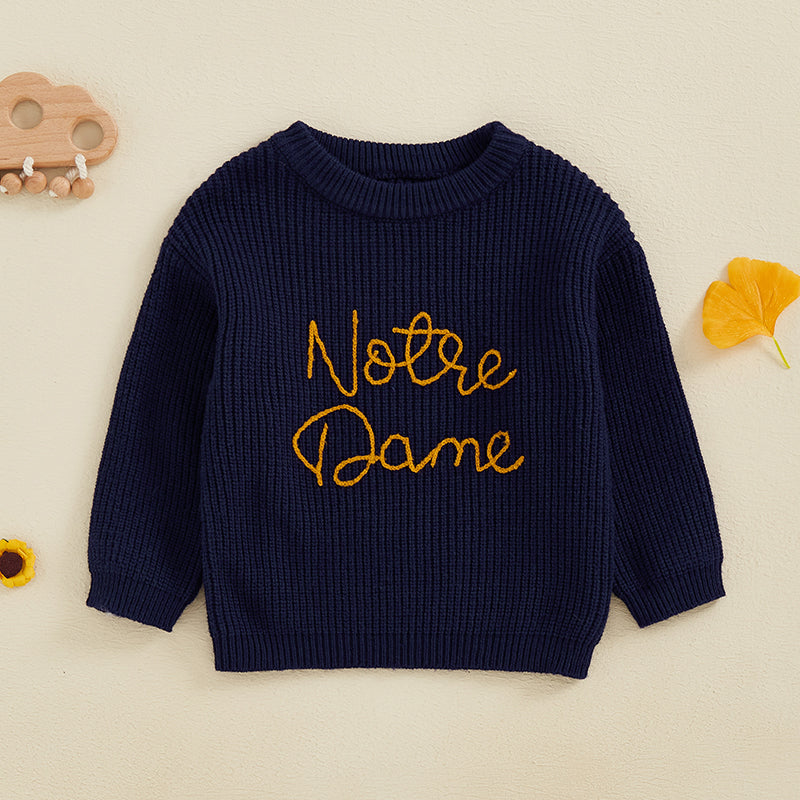 WarmWeave – Comfortable & Playful – 'Notre Dame' Sweater