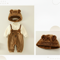 Thumbnail for MiniSnow – Cozy & Protective – Plush Romper & Hat