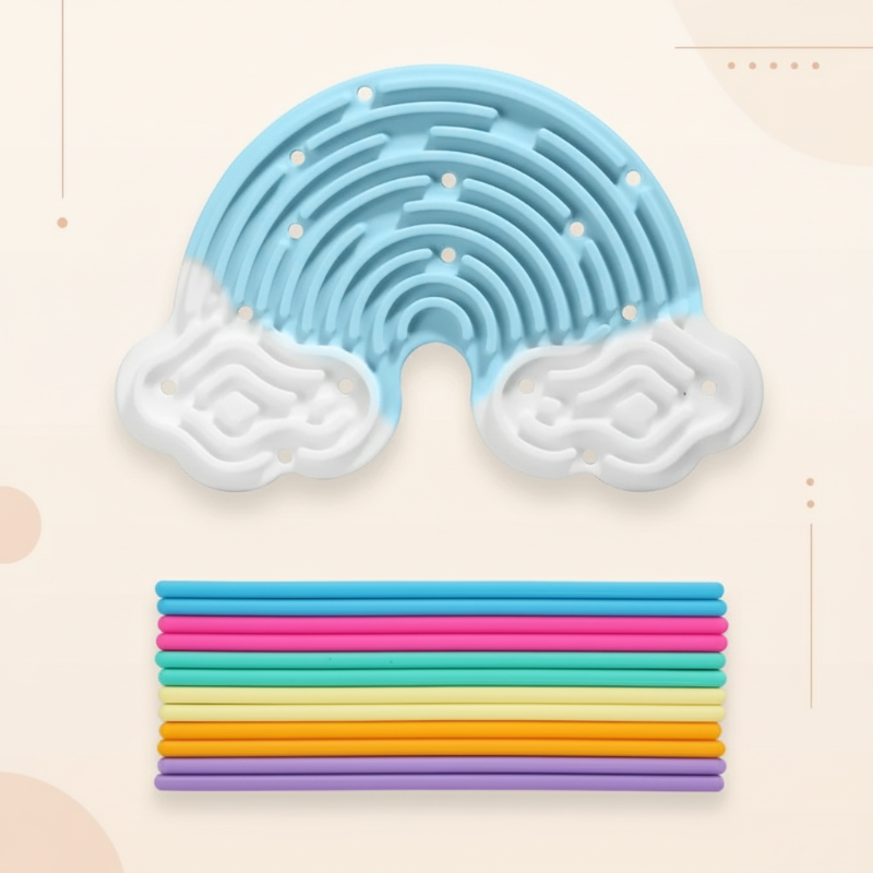 FidgetFrost – Playful & Soft – Silicone Busy Board