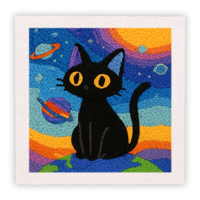 ThreadArt – Handmade & Colorful – Animal Embroidery Kit