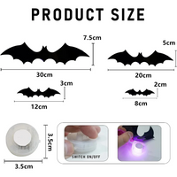 Thumbnail for SpookyGlow – Spooky & Atmospheric – Halloween Bat LED Wall Decoration