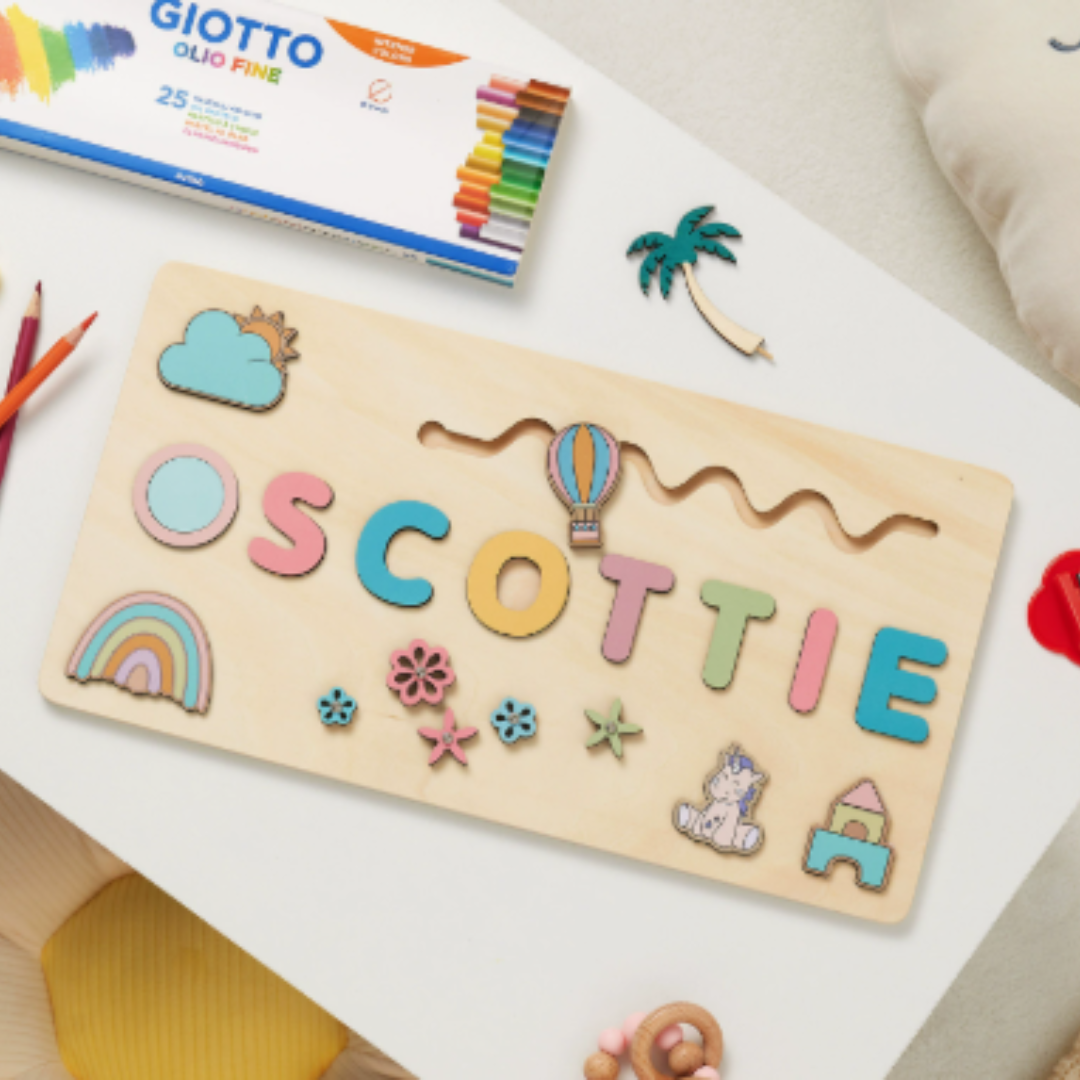 Woods - Your own name tag! - Name jigsaw puzzle
