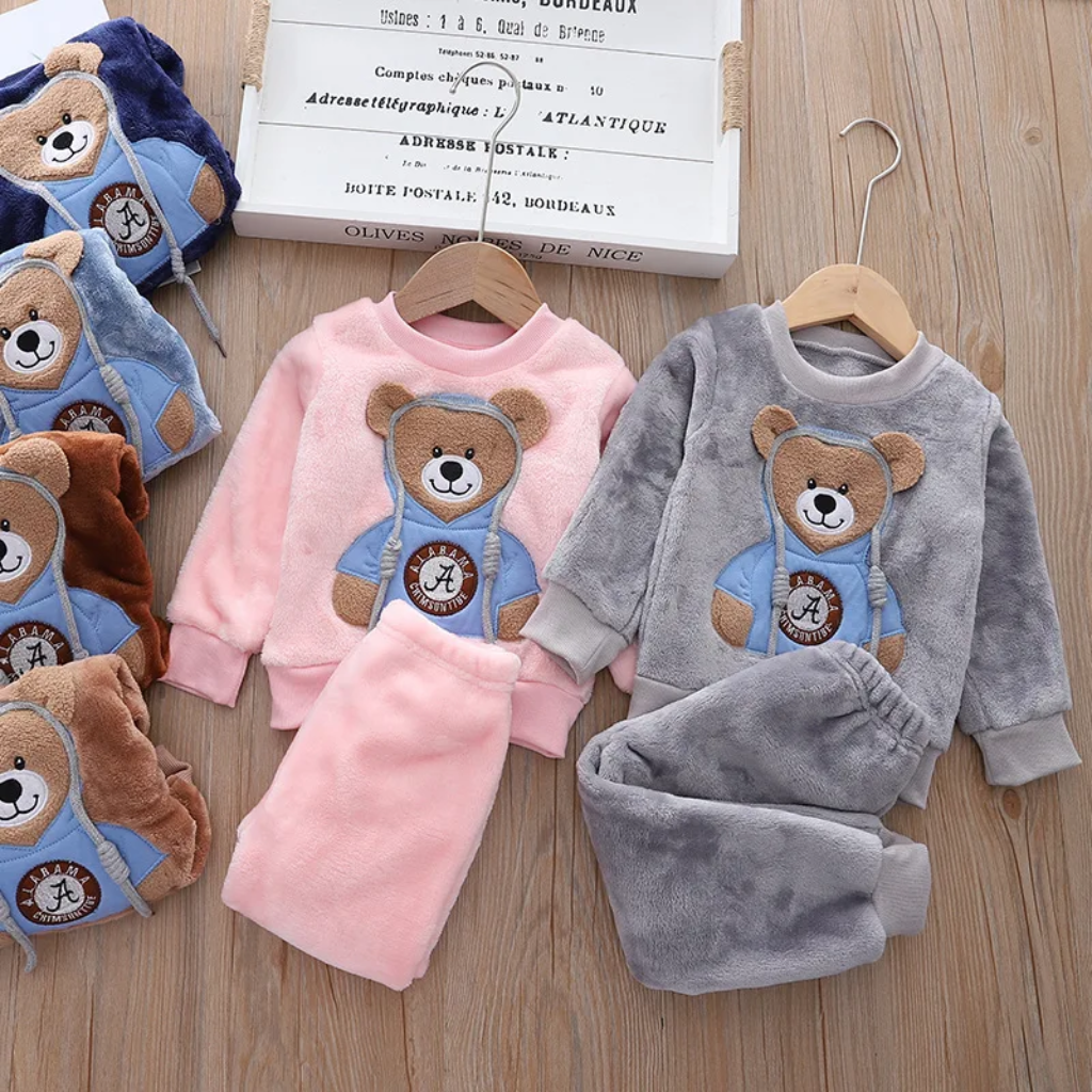 CozyBear – Warm & Soft – Kids' Track Suit with Bear Print