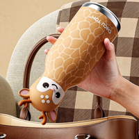 Thumbnail for AnimalSip – Cute & Practical – Children's Stainless Steel Thermos Bottle with Animal Print