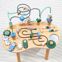 Thumbnail for WoodMaze – Fun & Educational – Wooden Activity Table with Bead Maze