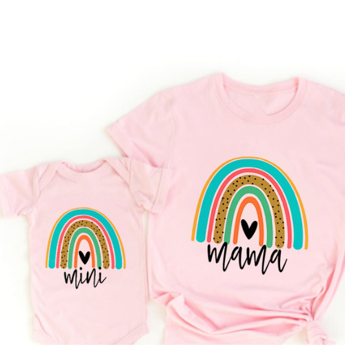 Mini Fashion™ - Mommy & Daughter - Matching Shirt & Romper