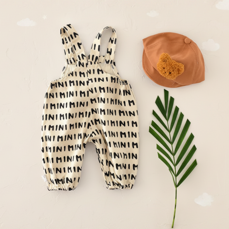 Striped Overall Romper – Soft & Comfort – Kids' Jumpsuit