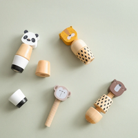 Thumbnail for WoodyFriends – Motor Skills & Fun – Wooden Animal Stacking Toys
