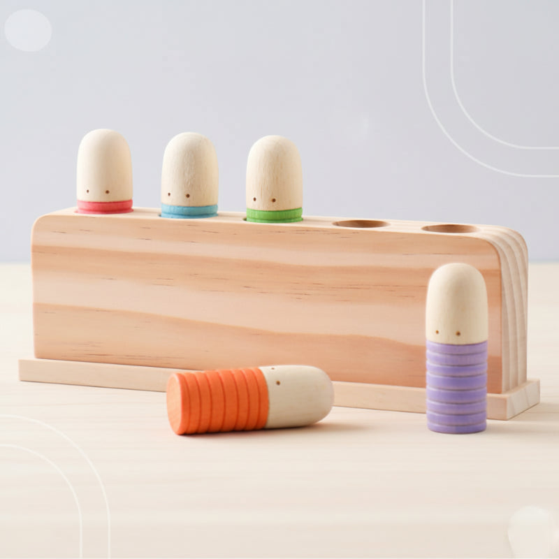 Color Spring – Playing & Developing – Sensory Wooden Baby Toys