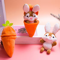 Thumbnail for Personalized Bunny – The Ultimate Easter Gift - Plush Carrot Bunny with Name