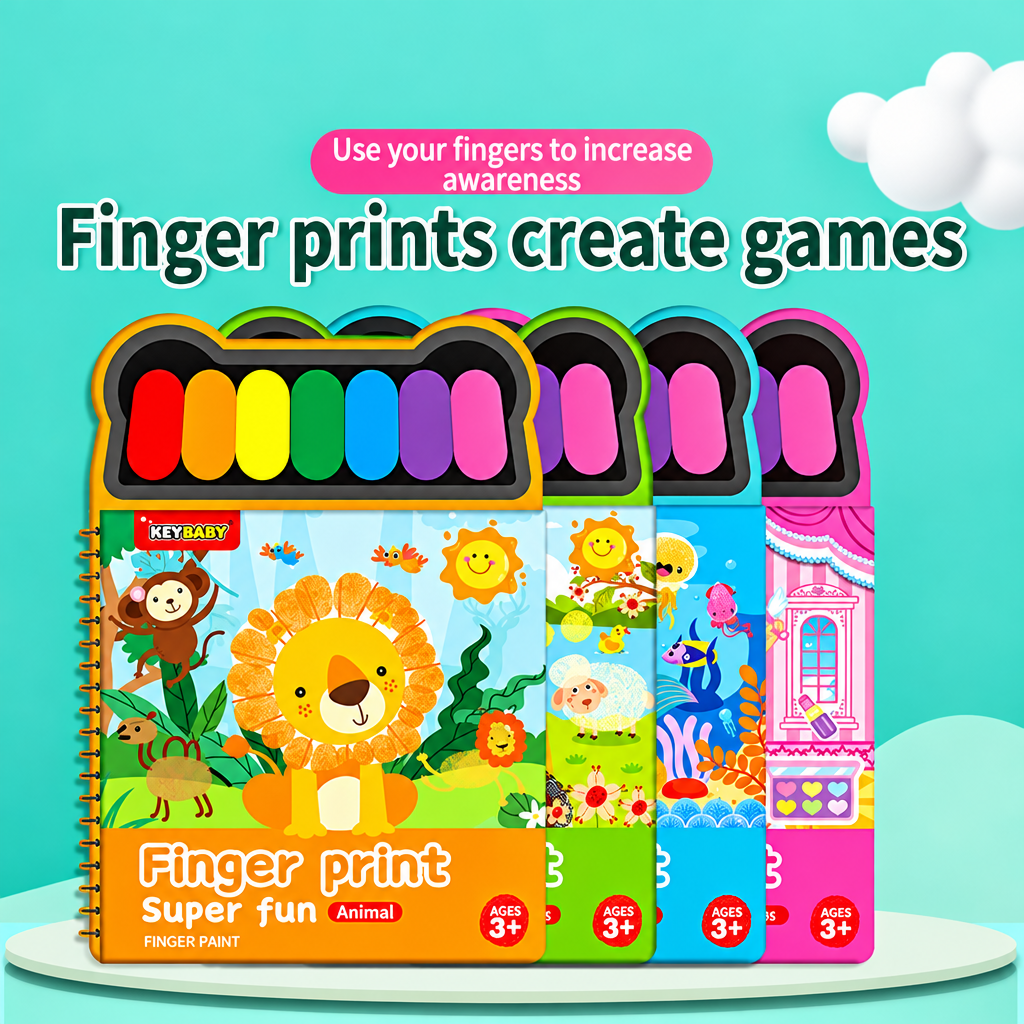 FingerArt – Creative & Colorful – Finger Paint Book for Children