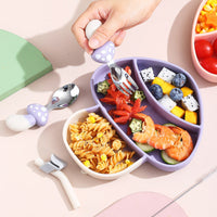 Thumbnail for MiniMeal – Safe & Non-Slip – Silicone Toddler Plate Set with Cutlery