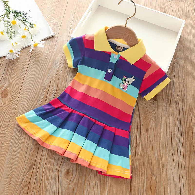 RainbowBabe – Fresh & Colorful – Kids' Polo Dress
