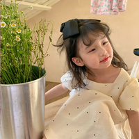 Thumbnail for LittleTwinkle – Soft & Comfortable – Children's Dress with Double Bows