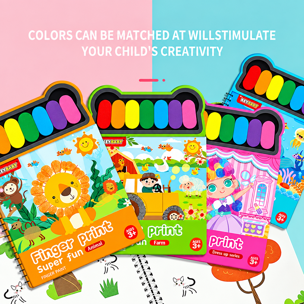 FingerArt – Creative & Colorful – Finger Paint Book for Children