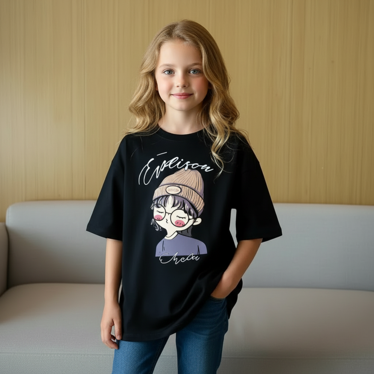 CuteStyle – Trendy & Comfortable – T-shirt with an oversized cartoon print
