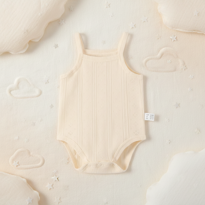 Summer Bodysuit – Lightweight & Comfortable – Knitted Baby Romper