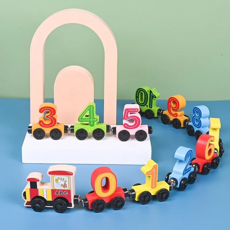 Tiny Express™ – Colors & Shapes - Wooden Train Toys