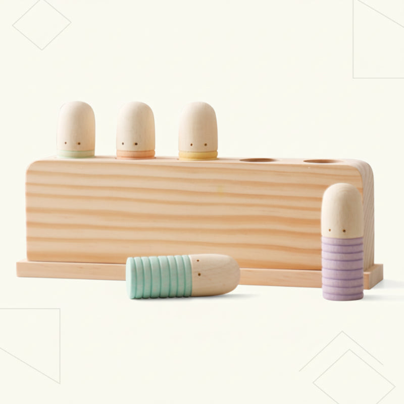 Color Spring – Playing & Developing – Sensory Wooden Baby Toys