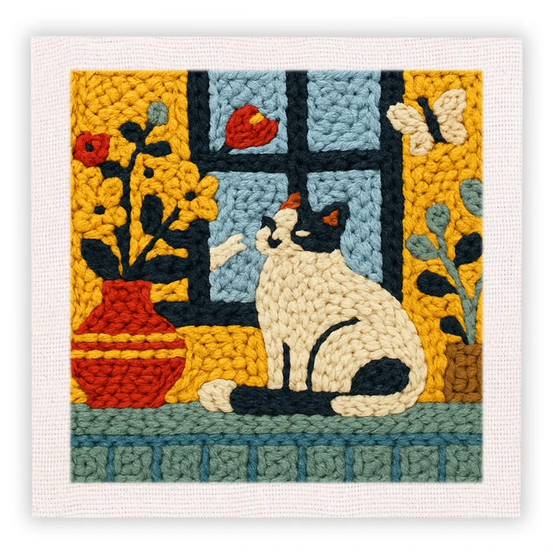 ThreadArt – Handmade & Colorful – Animal Embroidery Kit